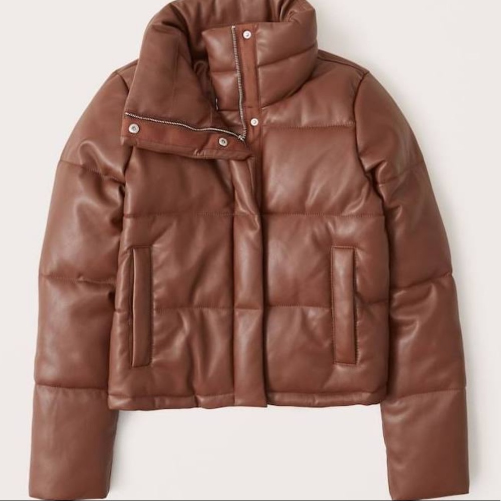 Size large Abercrombie and Fitch leather jacket
